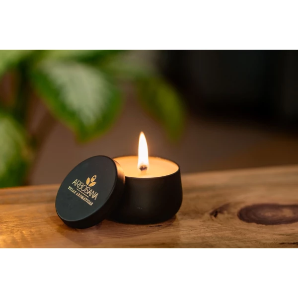 Vela Aromática Lata Preta - 120g